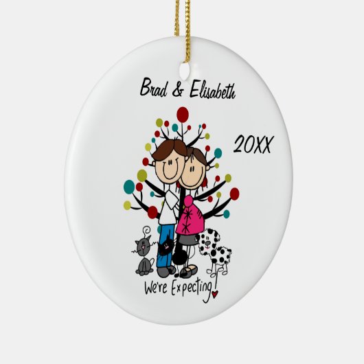 Ornement dans l'expectative de chien de chats des (Droite)