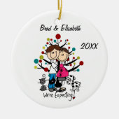 Ornement dans l'expectative de chien de chats des (Devant)