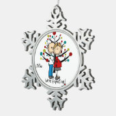 Ornement dans l'expectative de flocon de neige de (Vue impression)