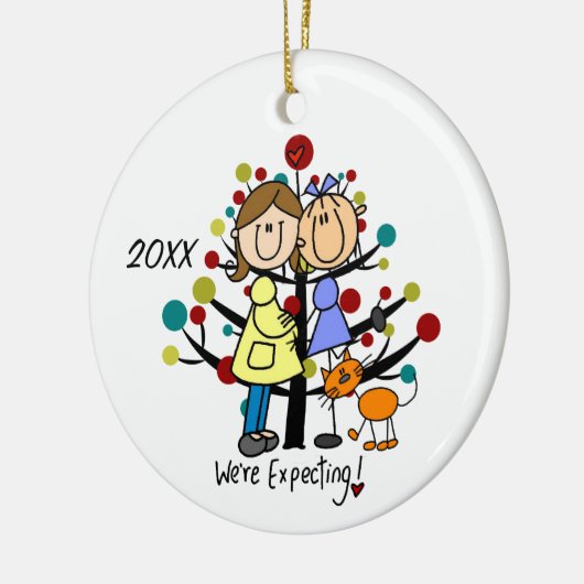 Ornement dans l'expectative de vacances de chat de (Gauche)