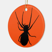 Ornement d'Araignée Déplaisante orange d'Halloween (Gauche)