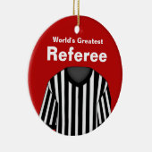 Ornement d'arbitre rouge personnalisé (Droite)