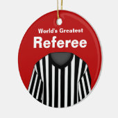 Ornement d'arbitre rouge personnalisé (Gauche)