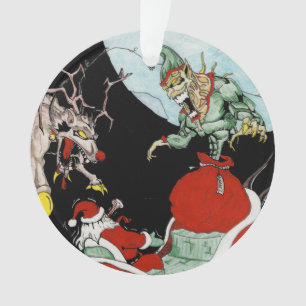 Ornement d'arbre de cercle de cauchemar de Noël