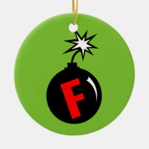 Ornement d'arbre de F-Bombe