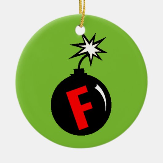 Ornement d'arbre de F-Bombe (Devant)