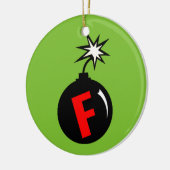 Ornement d'arbre de F-Bombe (Gauche)