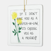 Ornement d'arbre de Noël - Cadeau pour Soeur - bel (Gauche)