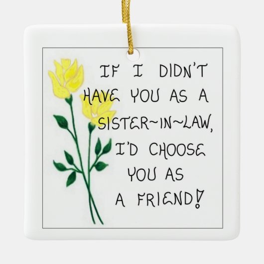 Ornement d'arbre de Noël - Cadeau pour Soeur - bel (Devant)