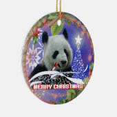 ORNEMENT D'ARBRE DE NOËL D'AMANTS D'OURS PANDA (Droite)