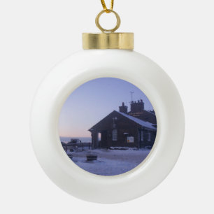 Ornement d'arbre de Noël d'auberge de chat et de