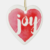 Ornement d'arbre de Noël de coeur de joie (Droite)
