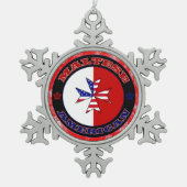 Ornement d'arbre de Noël de croix maltaise (Devant)