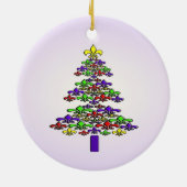 Ornement d'arbre de Noël de Fleur de Lis (Dos)