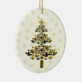 Ornement d'arbre de Noël de Gold Fleur de Lis (Droite)