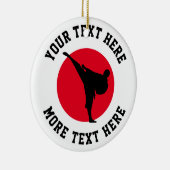 Ornement d'arbre de Noël de karaté pour des arts (Droite)