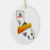 Ornement d'arbre de Noël de la Californie (Droite)