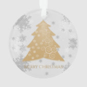 Ornement d'arbre de Noël de la fête de l'or (dos)