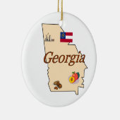 Ornement d'arbre de Noël de la Géorgie (Droite)