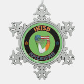 Ornement d'arbre de Noël de la harpe irlandaise (Devant)