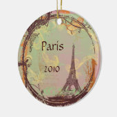 Ornement d'arbre de Noël de la Tour Eiffel (Gauche)