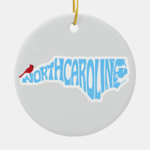 Ornement d'arbre de Noël de l'État de Caroline du 