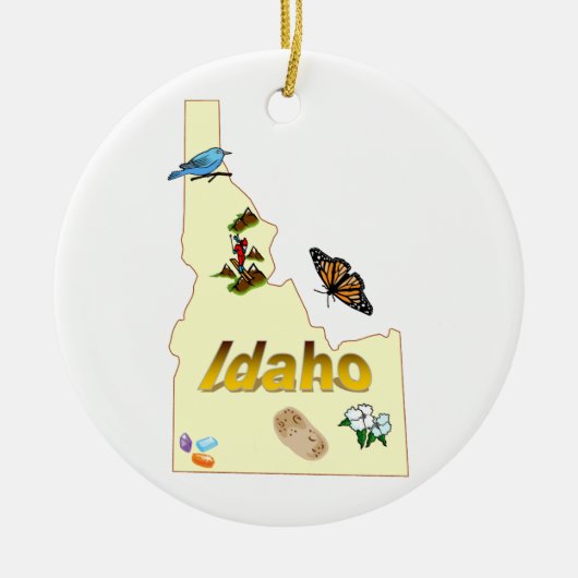 Ornement d'arbre de Noël de l'Idaho (Devant)