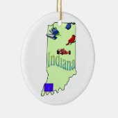 Ornement d'arbre de Noël de l'Indiana (Droite)