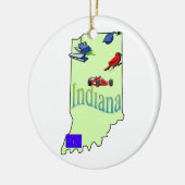 Ornement d'arbre de Noël de l'Indiana (Gauche)