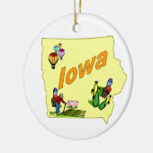 Ornement d'arbre de Noël de l'Iowa (Gauche)