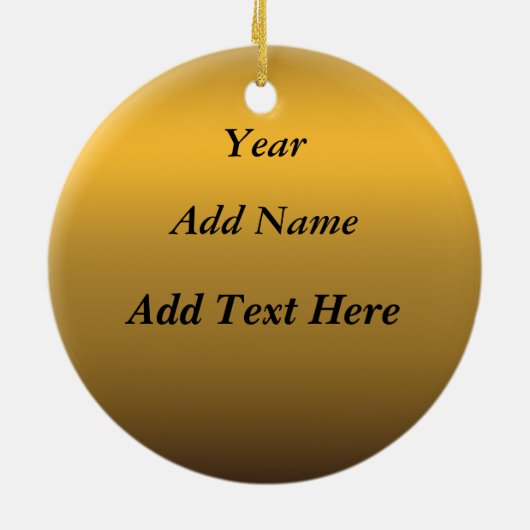 Ornement d'arbre de Noël de l'Orégon (Dos)