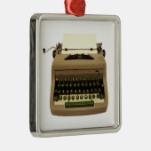 Ornement d'arbre de Noël de machine à écrire pour (Droite)