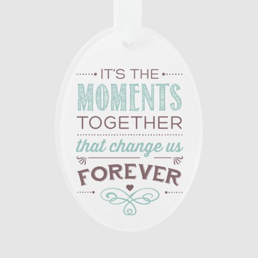 Ornement d'arbre de Noël de moments (devant)