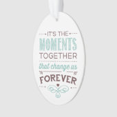 Ornement d'arbre de Noël de moments (devant)