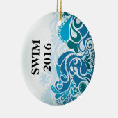 Ornement d'arbre de Noël de nageurs (Droite)