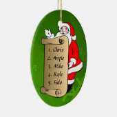 Ornement d'arbre de Noël de Père Noël (Droite)