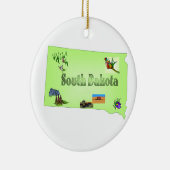Ornement d'arbre de Noël du Dakota du Sud (Droite)