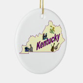 Ornement d'arbre de Noël du Kentucky (Droite)