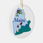 Ornement d'arbre de Noël du Maine (Droite)