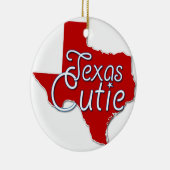 Ornement d'arbre de Noël du Texas Cutie (Droite)