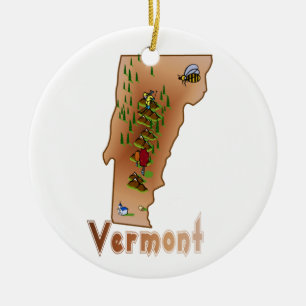 Ornement d'arbre de Noël du Vermont