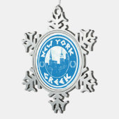 Ornement d'arbre de Noël grec américain de New Yor (Vue impression)