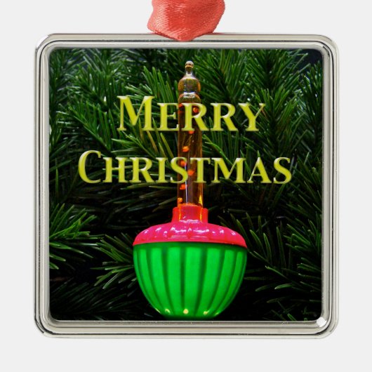 Ornement d'arbre de Noël léger de bulle (Devant)