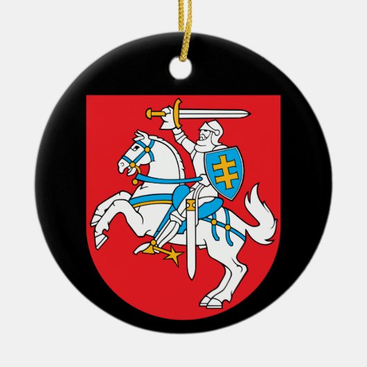 Ornement d'arbre de Noël Vytis en Lituanie (Devant)