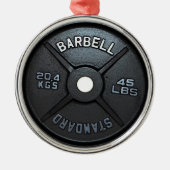 Ornement d'arbre de plat d'haltère (Devant)