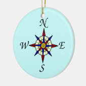 Ornement d'arbre de rose de boussole (Gauche)