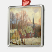 Ornement d'arbre "d'église d'hiver" (Gauche)