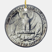 Ornement d'argent de quart de dollar (Dos)