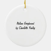 Ornement d'art de chien de lévrier italien (Dos)