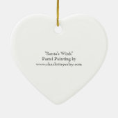 Ornement d'art du clin d'oeil de Père Noël (Dos)